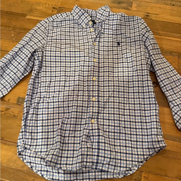 Polo Ralph Lauren Other - Ralph Lauren Youth Large blue plaid dress shirt!